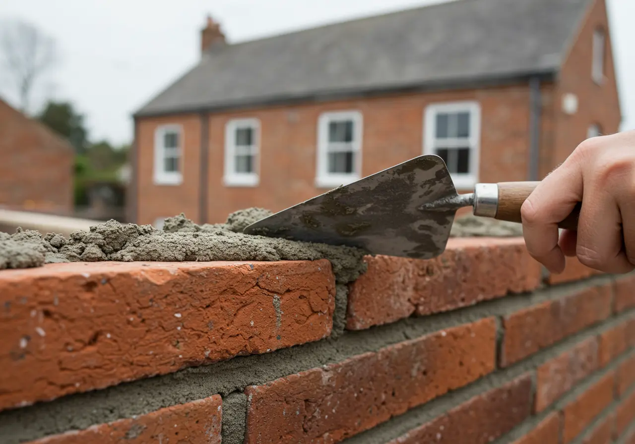 Close-up-image-of-a-brick-wall